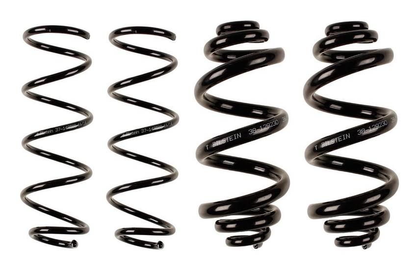 BMW Coil Spring Set - Front and Rear (Heavy Duty Version for Standard Suspension) (B3 OE Replacement) 33536750760 - Bilstein 3807768KIT